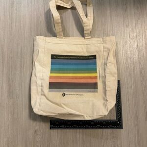BN Polaroid Rainbow Canvas Tote Bag (thick fabric)